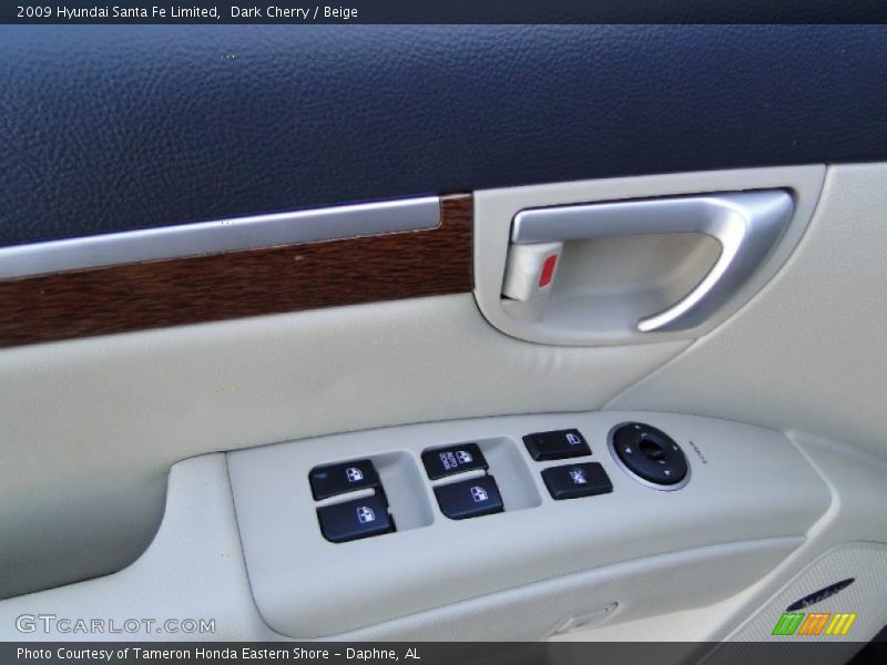 Dark Cherry / Beige 2009 Hyundai Santa Fe Limited
