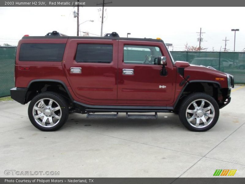 Red Metallic / Wheat 2003 Hummer H2 SUV