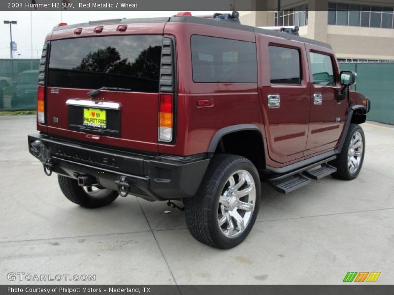 Red Metallic / Wheat 2003 Hummer H2 SUV