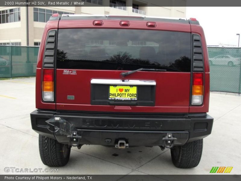 Red Metallic / Wheat 2003 Hummer H2 SUV