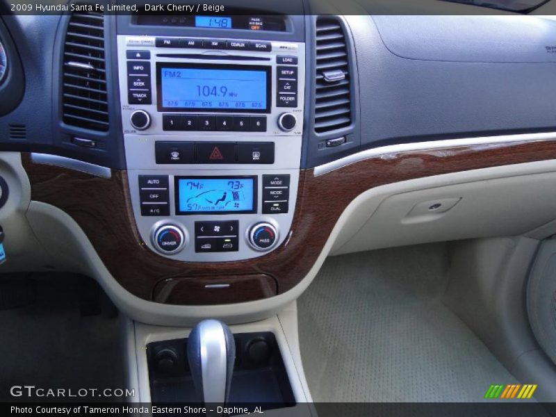 Dark Cherry / Beige 2009 Hyundai Santa Fe Limited