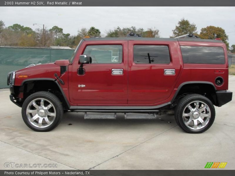 Red Metallic / Wheat 2003 Hummer H2 SUV