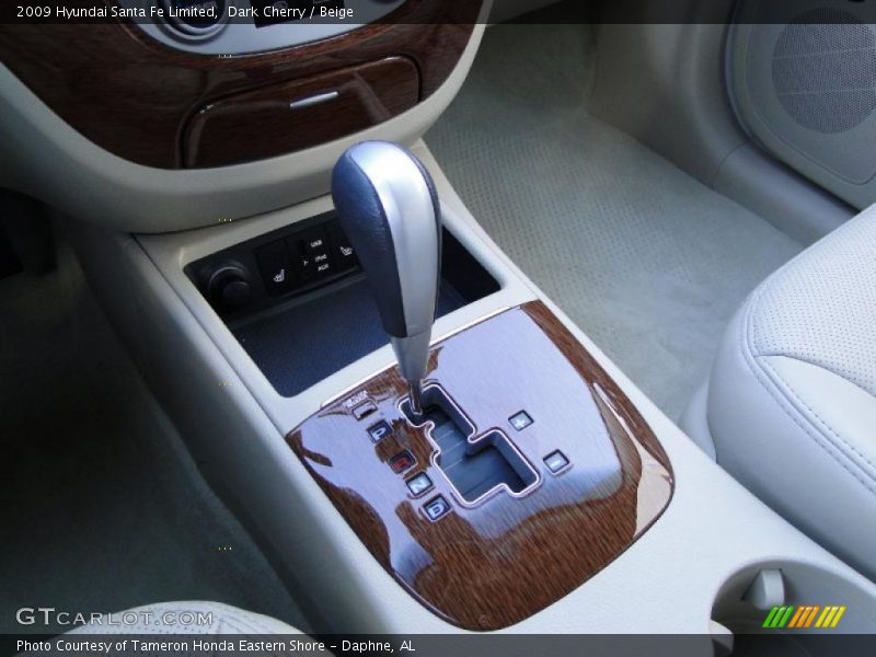 Dark Cherry / Beige 2009 Hyundai Santa Fe Limited