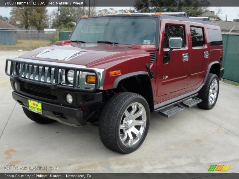 Red Metallic / Wheat 2003 Hummer H2 SUV
