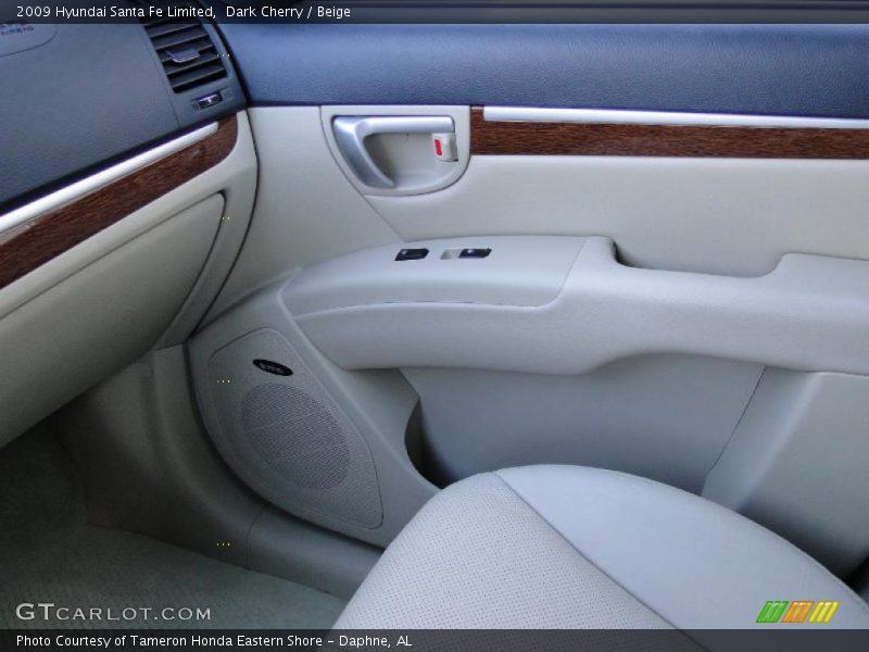 Dark Cherry / Beige 2009 Hyundai Santa Fe Limited
