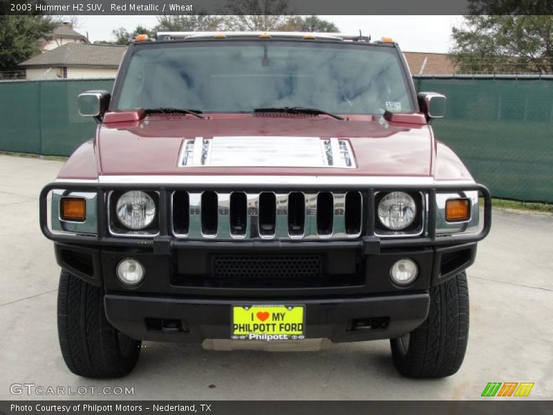 Red Metallic / Wheat 2003 Hummer H2 SUV