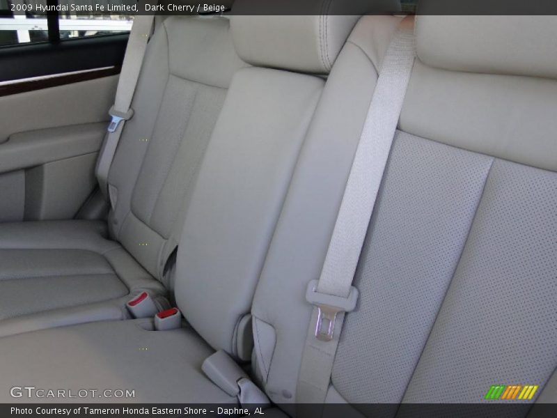 Dark Cherry / Beige 2009 Hyundai Santa Fe Limited