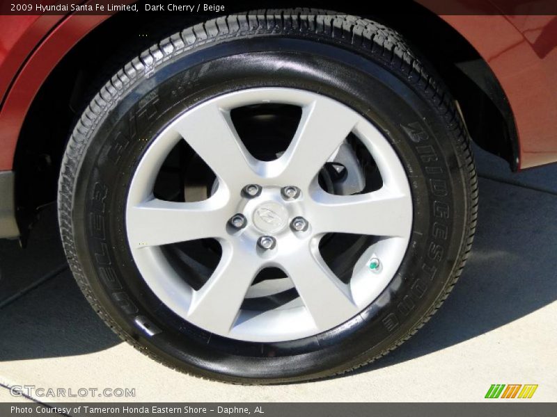 Dark Cherry / Beige 2009 Hyundai Santa Fe Limited