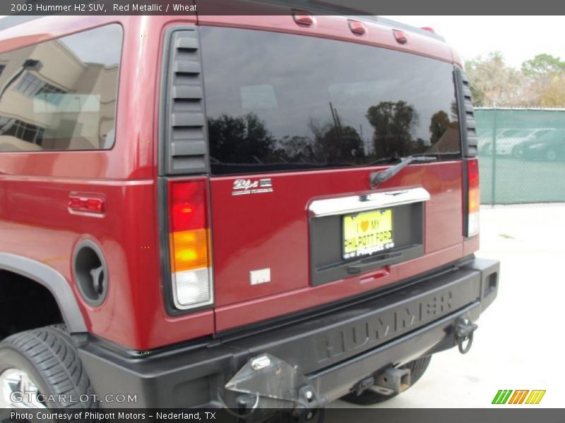 Red Metallic / Wheat 2003 Hummer H2 SUV