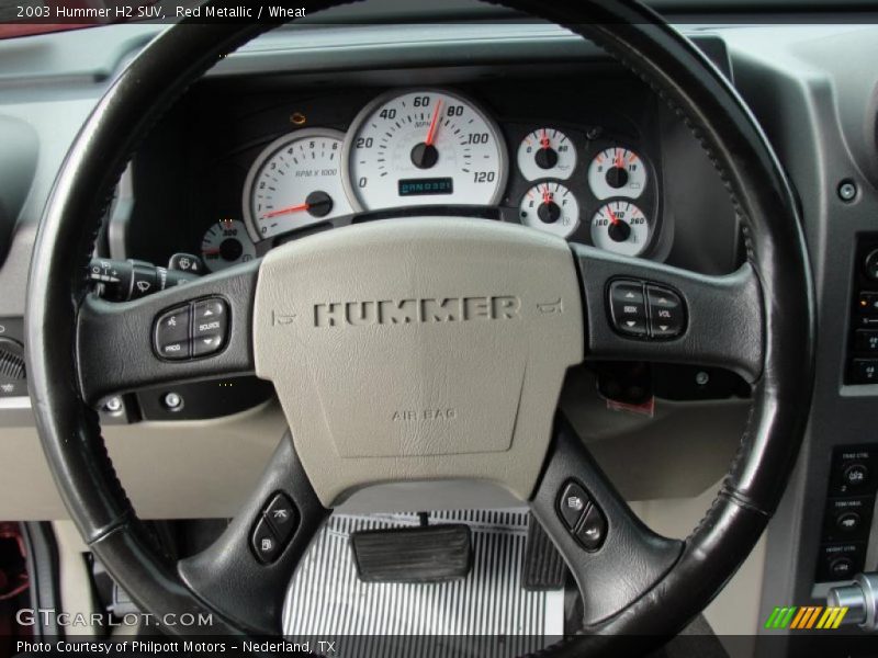 Red Metallic / Wheat 2003 Hummer H2 SUV
