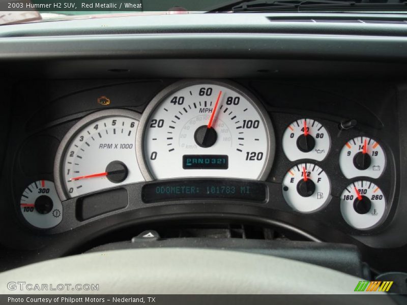 Red Metallic / Wheat 2003 Hummer H2 SUV