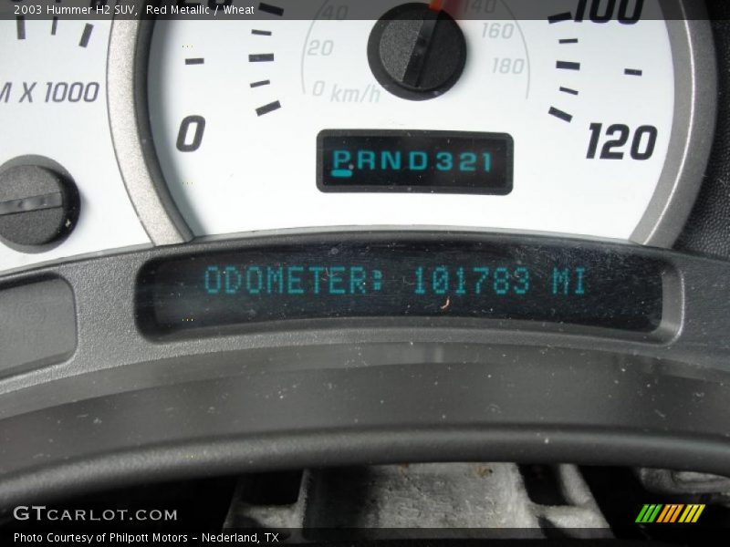 Red Metallic / Wheat 2003 Hummer H2 SUV
