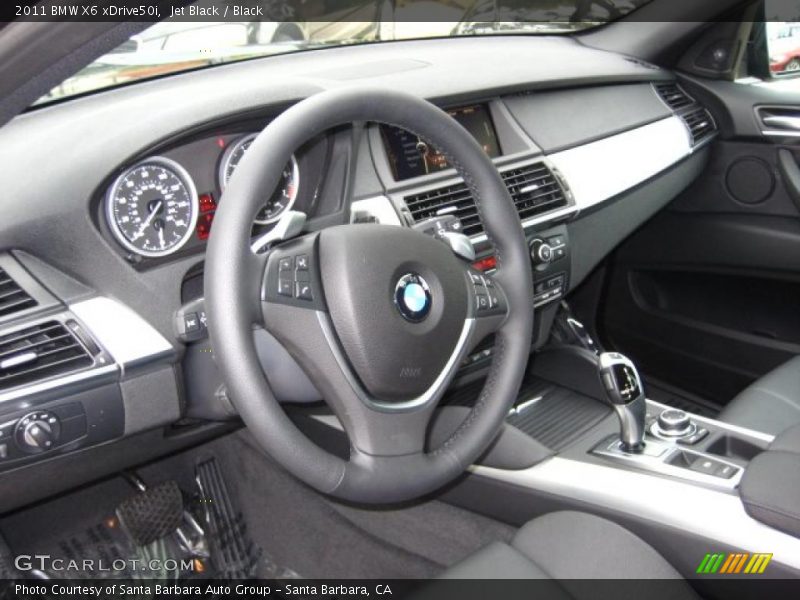 Jet Black / Black 2011 BMW X6 xDrive50i