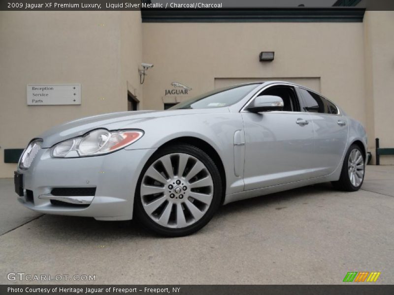Liquid Silver Metallic / Charcoal/Charcoal 2009 Jaguar XF Premium Luxury