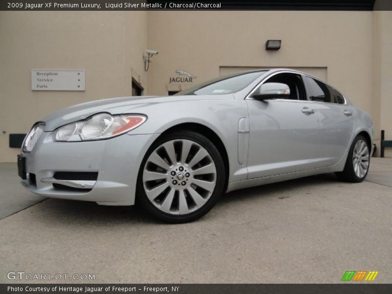 Liquid Silver Metallic / Charcoal/Charcoal 2009 Jaguar XF Premium Luxury