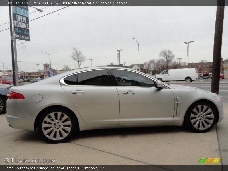 Liquid Silver Metallic / Charcoal/Charcoal 2009 Jaguar XF Premium Luxury