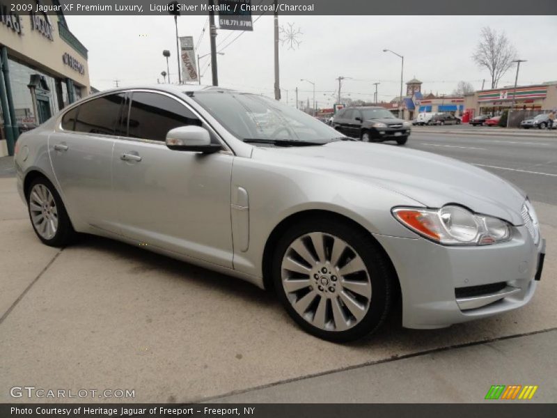 Liquid Silver Metallic / Charcoal/Charcoal 2009 Jaguar XF Premium Luxury