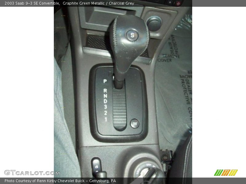 Graphite Green Metallic / Charcoal Grey 2003 Saab 9-3 SE Convertible