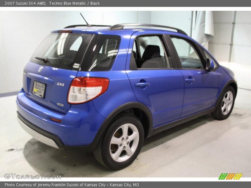 Techno Blue Metallic / Black 2007 Suzuki SX4 AWD