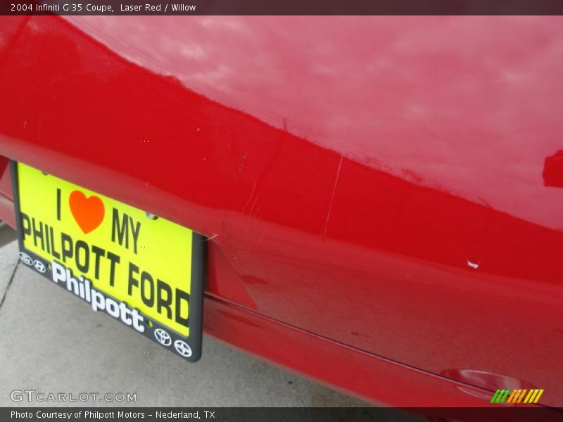 Laser Red / Willow 2004 Infiniti G 35 Coupe