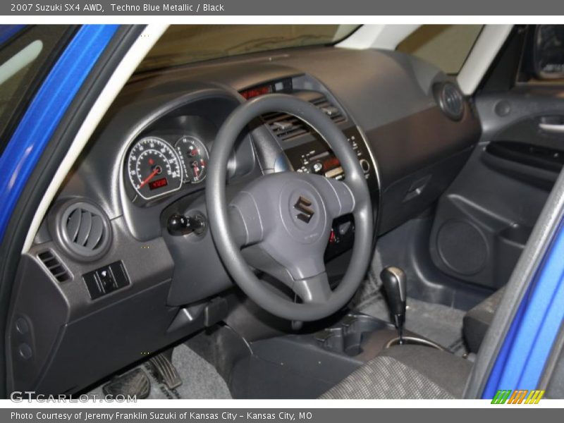 Techno Blue Metallic / Black 2007 Suzuki SX4 AWD