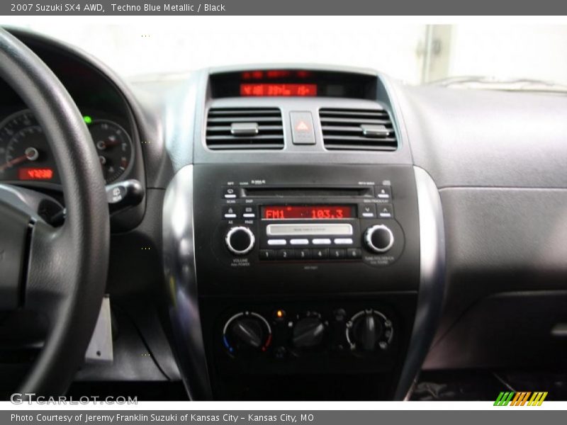 Techno Blue Metallic / Black 2007 Suzuki SX4 AWD