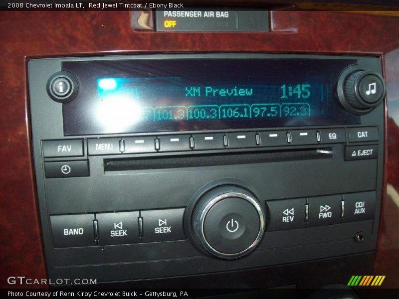 Red Jewel Tintcoat / Ebony Black 2008 Chevrolet Impala LT