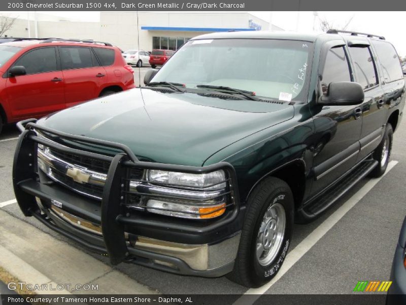 Dark Green Metallic / Gray/Dark Charcoal 2003 Chevrolet Suburban 1500 4x4
