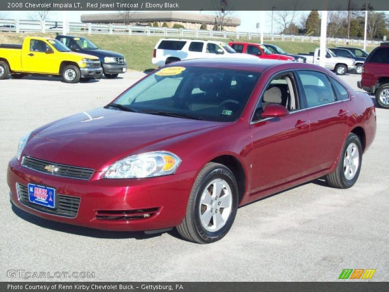 Red Jewel Tintcoat / Ebony Black 2008 Chevrolet Impala LT