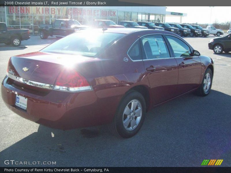 Red Jewel Tintcoat / Ebony Black 2008 Chevrolet Impala LT