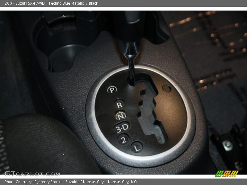 Techno Blue Metallic / Black 2007 Suzuki SX4 AWD