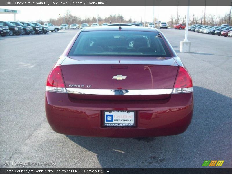Red Jewel Tintcoat / Ebony Black 2008 Chevrolet Impala LT