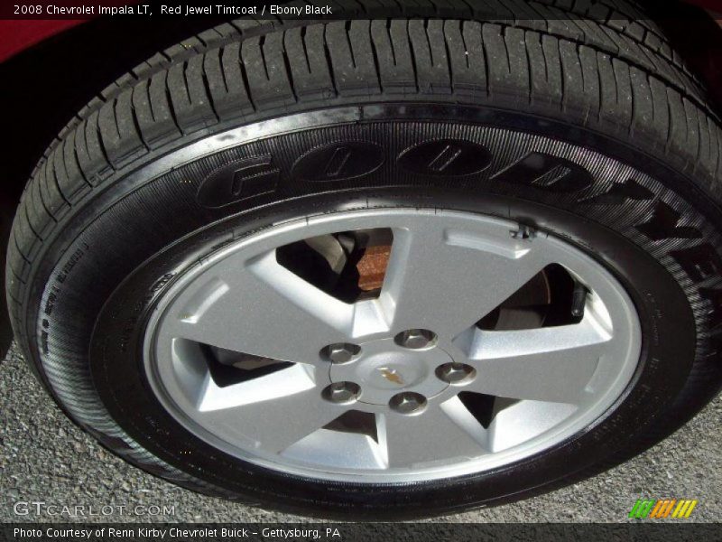 Red Jewel Tintcoat / Ebony Black 2008 Chevrolet Impala LT
