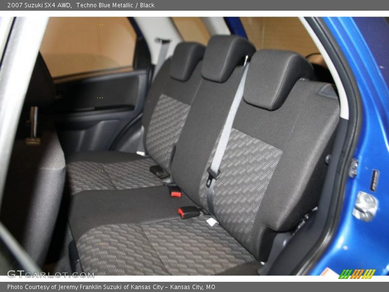 Techno Blue Metallic / Black 2007 Suzuki SX4 AWD