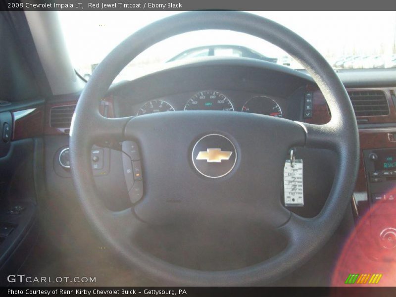 Red Jewel Tintcoat / Ebony Black 2008 Chevrolet Impala LT