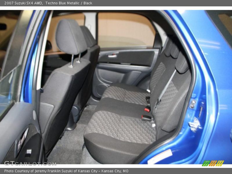 Techno Blue Metallic / Black 2007 Suzuki SX4 AWD