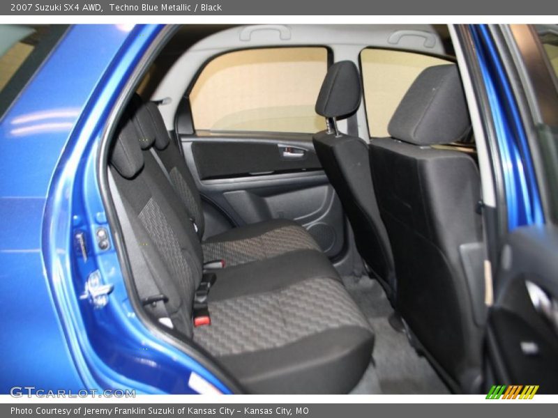 Techno Blue Metallic / Black 2007 Suzuki SX4 AWD