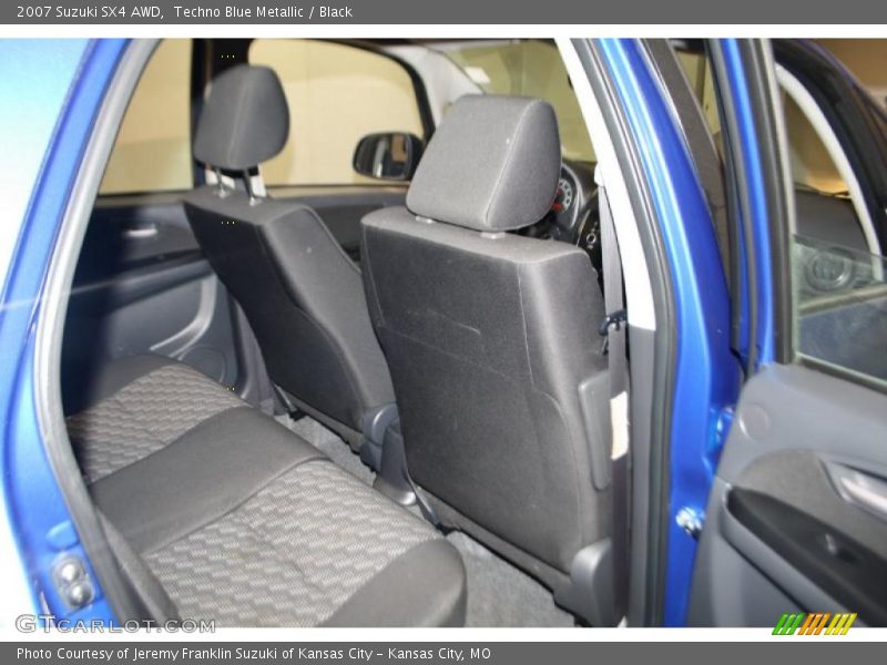 Techno Blue Metallic / Black 2007 Suzuki SX4 AWD