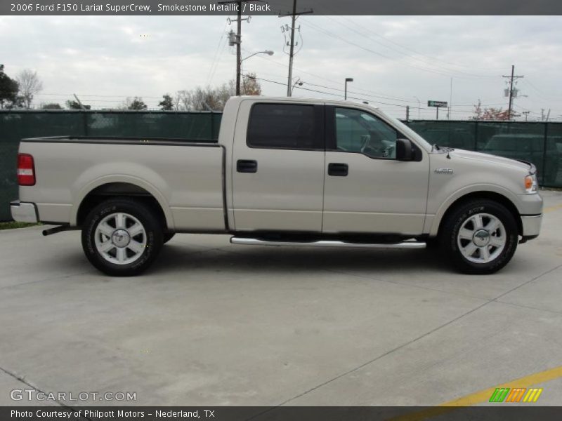 Smokestone Metallic / Black 2006 Ford F150 Lariat SuperCrew