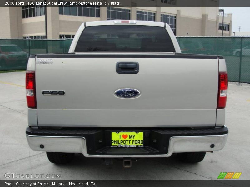 Smokestone Metallic / Black 2006 Ford F150 Lariat SuperCrew