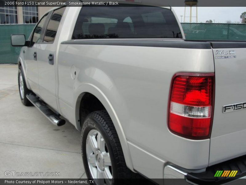 Smokestone Metallic / Black 2006 Ford F150 Lariat SuperCrew