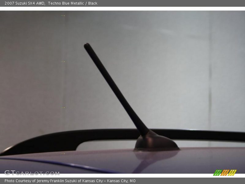 Techno Blue Metallic / Black 2007 Suzuki SX4 AWD