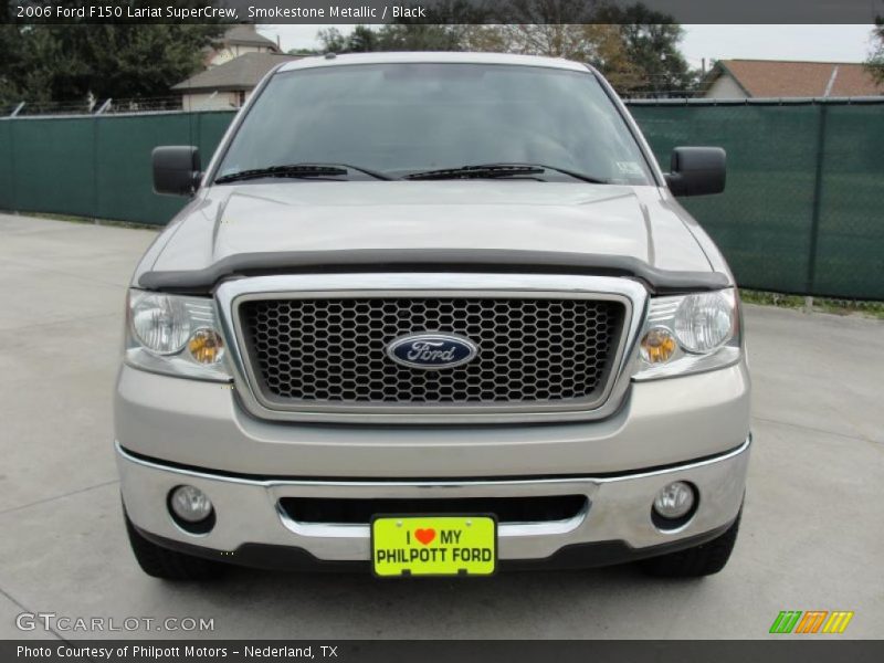Smokestone Metallic / Black 2006 Ford F150 Lariat SuperCrew