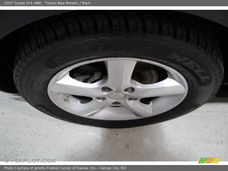 Techno Blue Metallic / Black 2007 Suzuki SX4 AWD