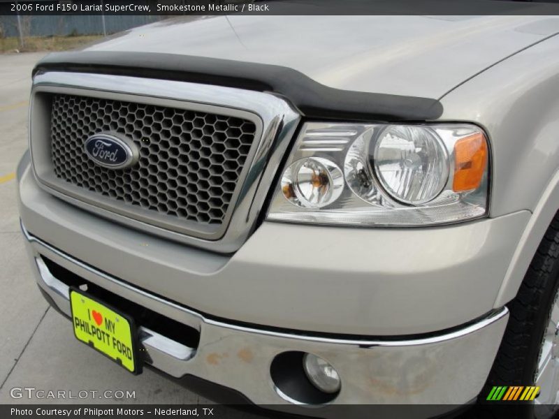 Smokestone Metallic / Black 2006 Ford F150 Lariat SuperCrew