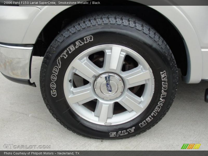 Smokestone Metallic / Black 2006 Ford F150 Lariat SuperCrew