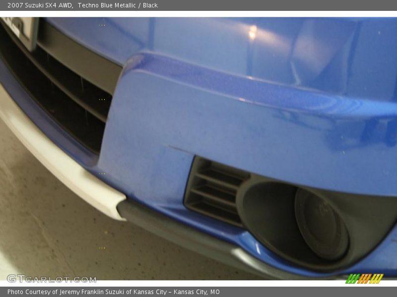 Techno Blue Metallic / Black 2007 Suzuki SX4 AWD