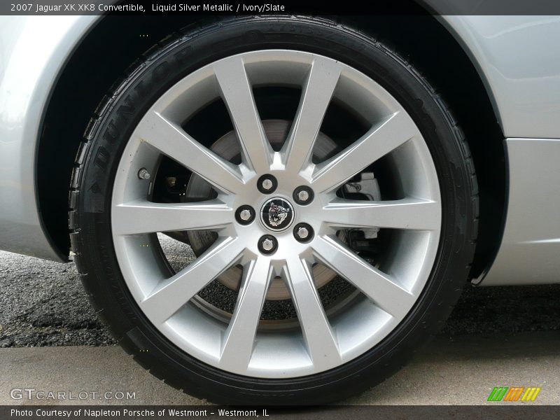 Liquid Silver Metallic / Ivory/Slate 2007 Jaguar XK XK8 Convertible