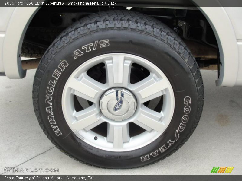 Smokestone Metallic / Black 2006 Ford F150 Lariat SuperCrew
