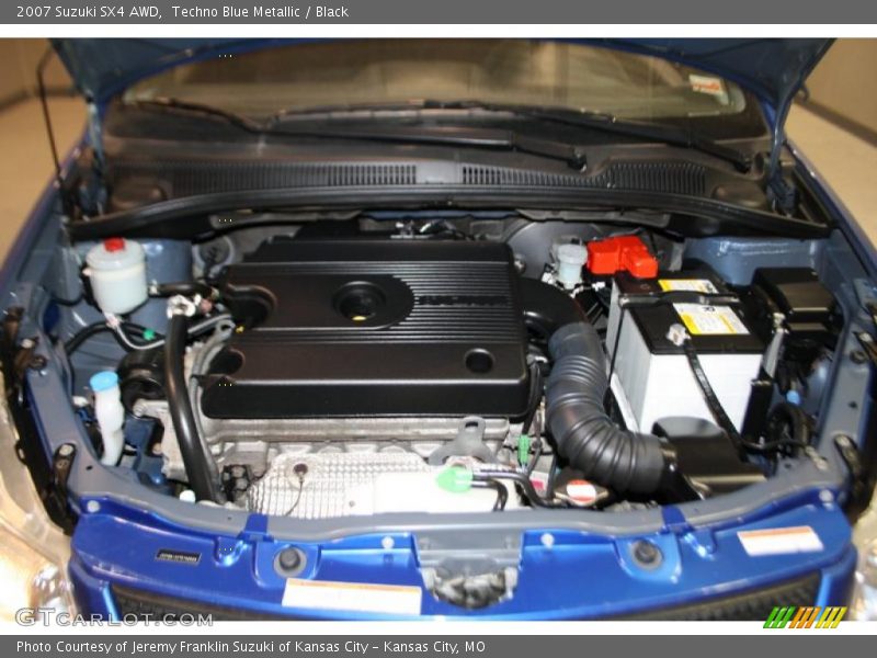 Techno Blue Metallic / Black 2007 Suzuki SX4 AWD